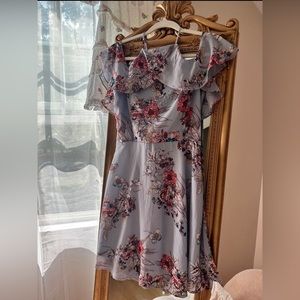 Blue Floral Dress S